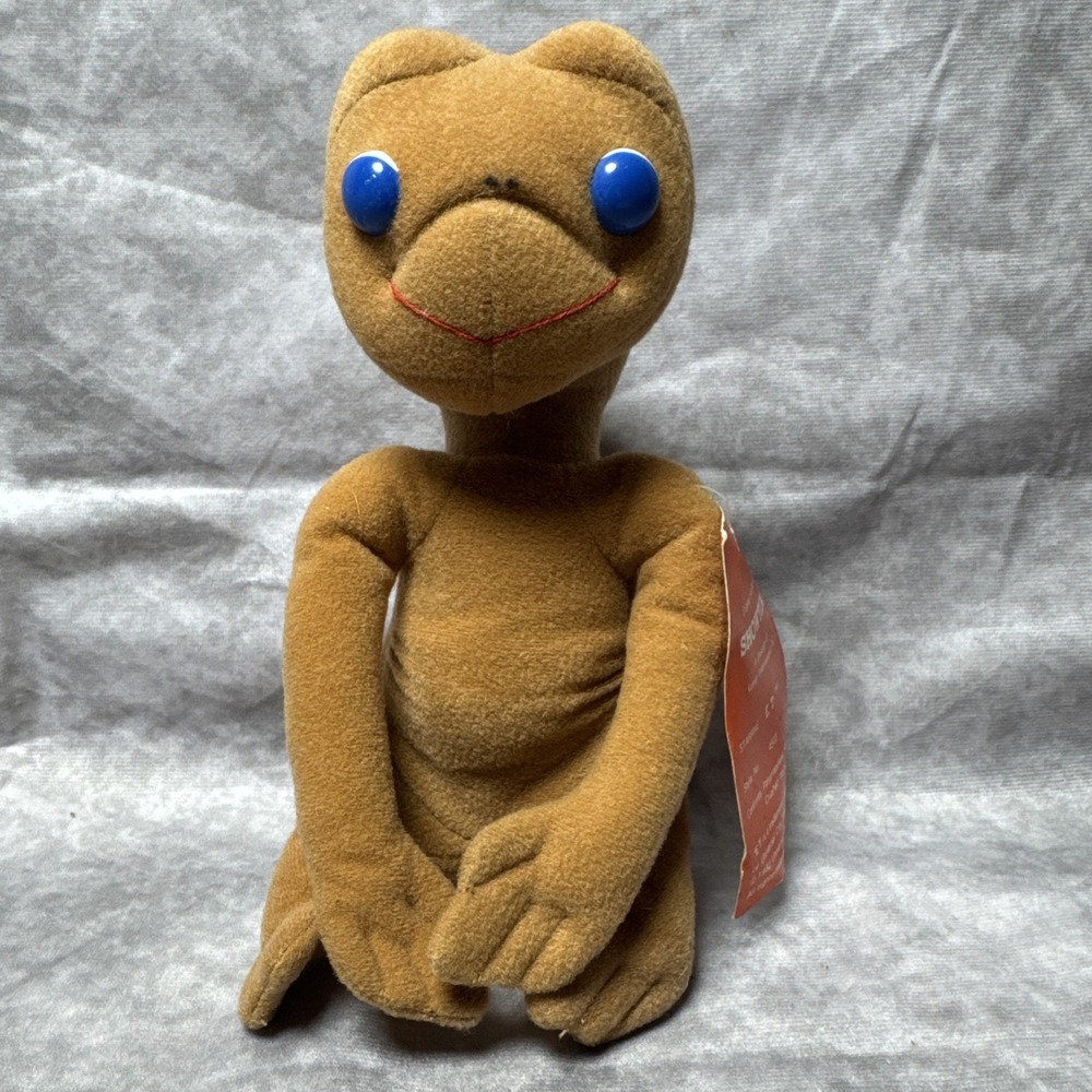 Vintage 1982 Showtime Kamar 8" ET Extra Terrestrial Plush Stuffed Animal W/tags‎
